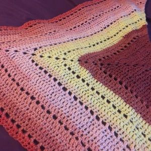 Handmade Crochet Triangle Scarf